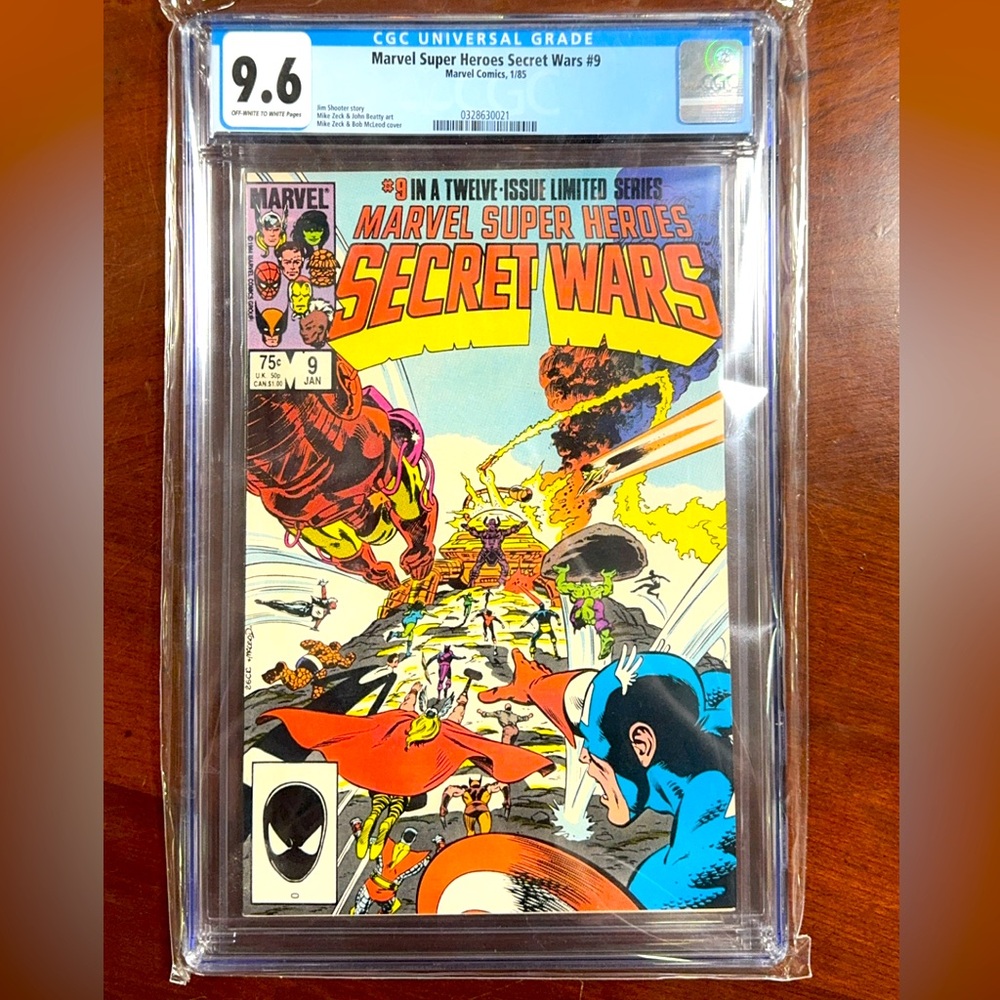 Marvel Super Heroes Secret Wars #9 (1985) CGC 9.6  WP  Shooter - Zeck - Beatty